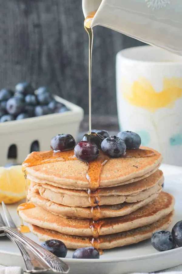 Vegan Oat Flour Pancakes
