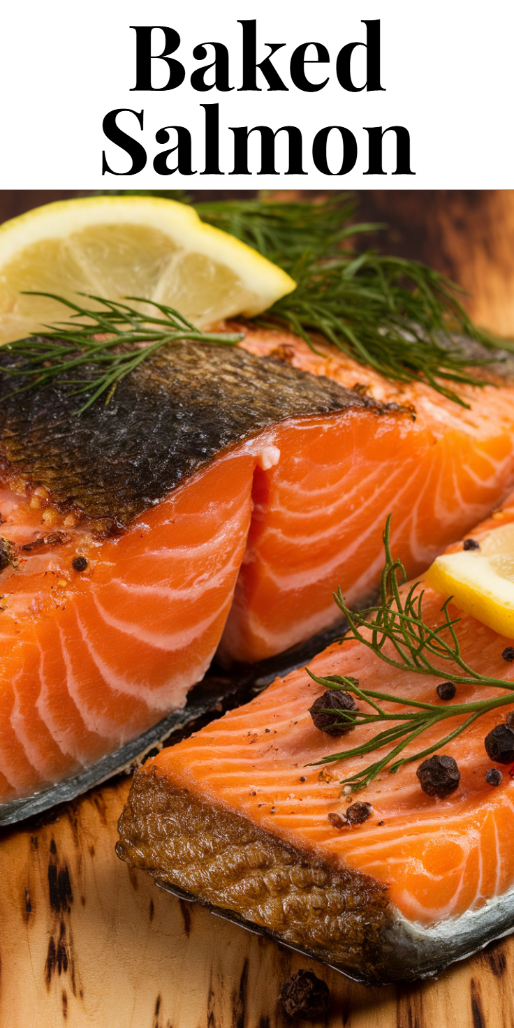 Baked Salmon Pinterest Pin