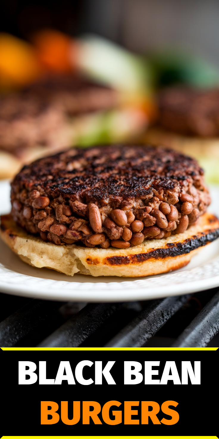 Black Bean Burgers Pinterest Pin