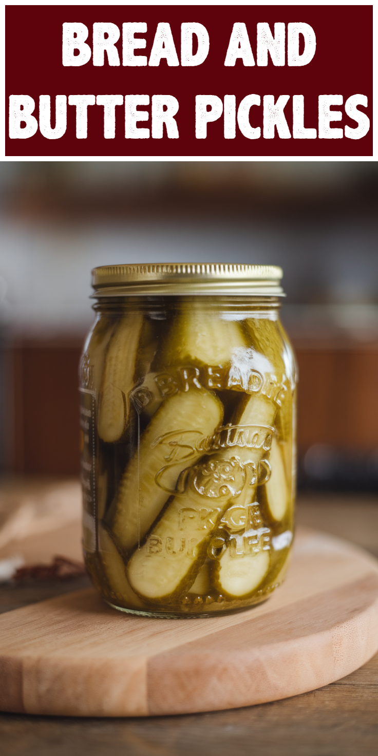 Bread and Butter Pickles Pinterest Pin