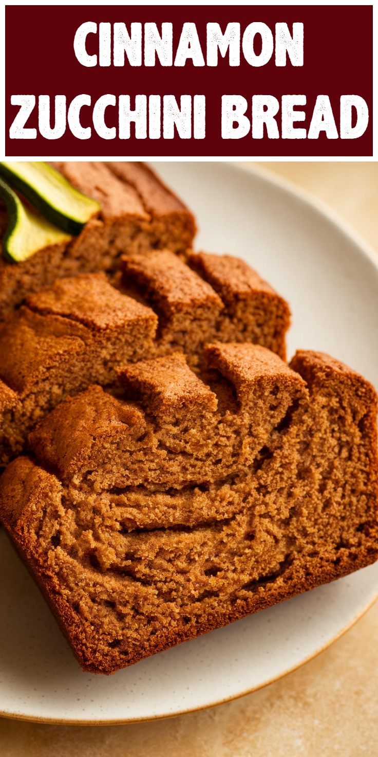 Cinnamon Zucchini Bread Pinterest Pin