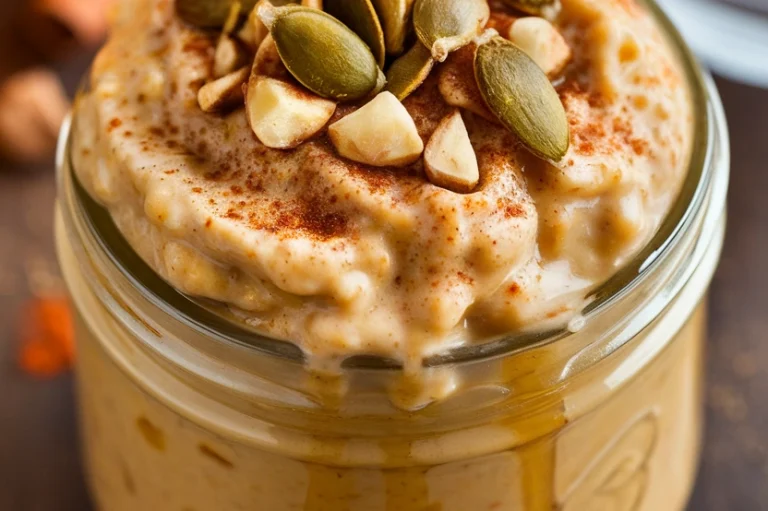 Creamy Pumpkin Spice Overnight Oats - Featured Image