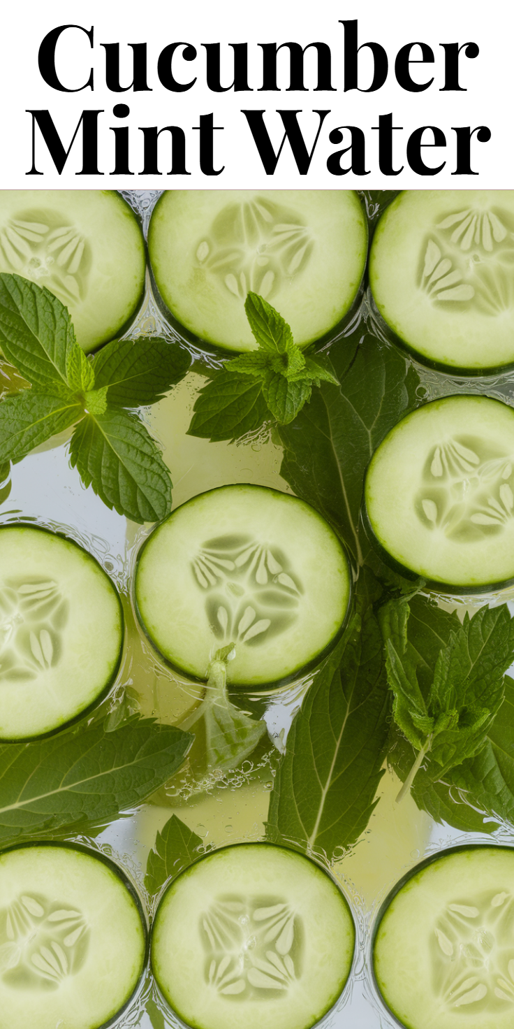 Cucumber Mint Water Pinterest Pin