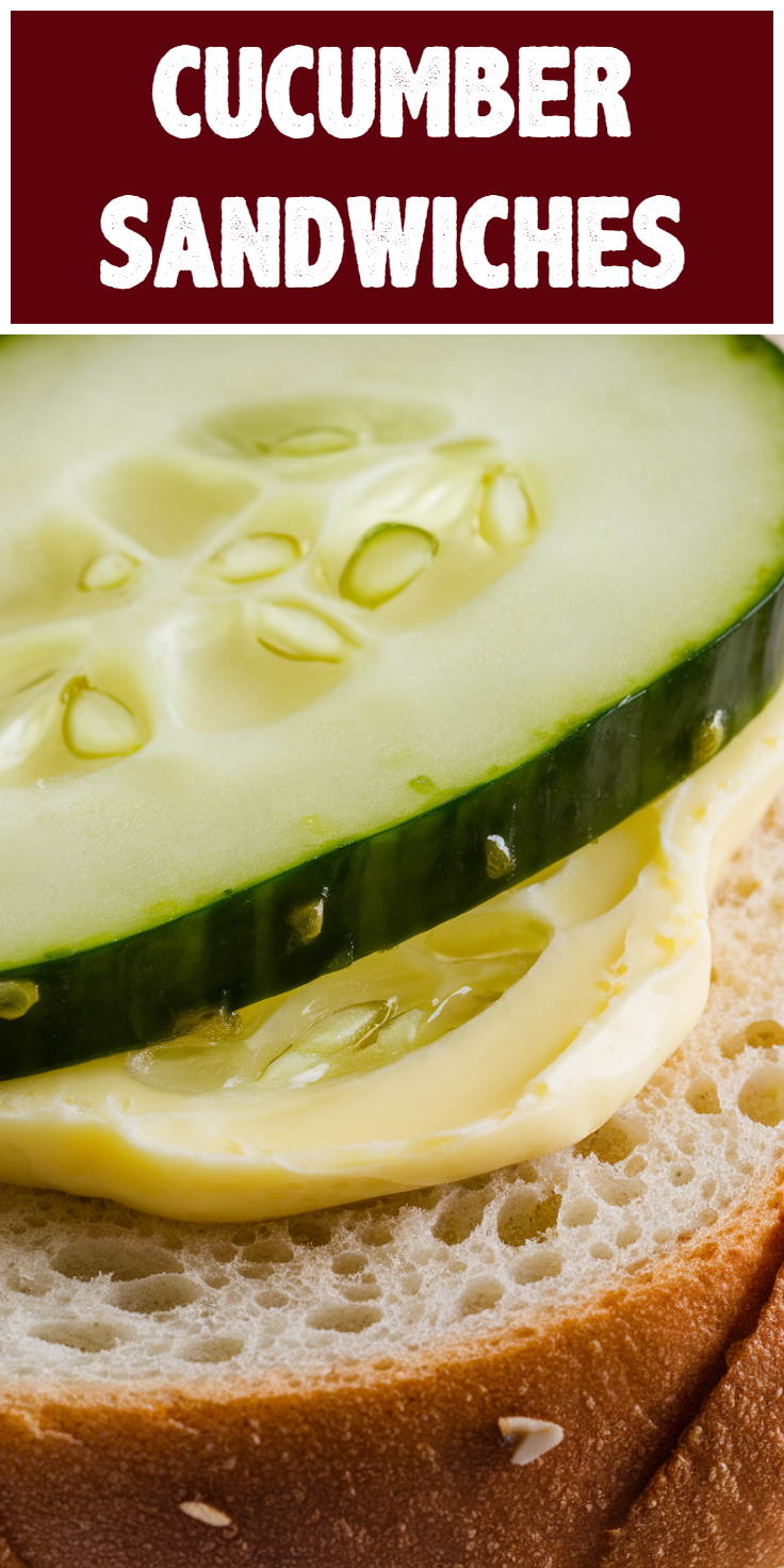 Cucumber Sandwiches Pinterest Pin