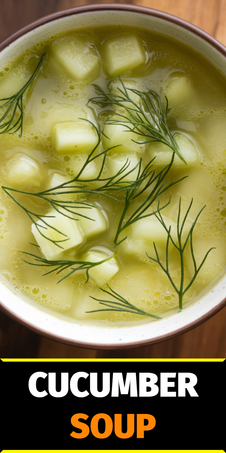 Cucumber Soup Pinterest Pin