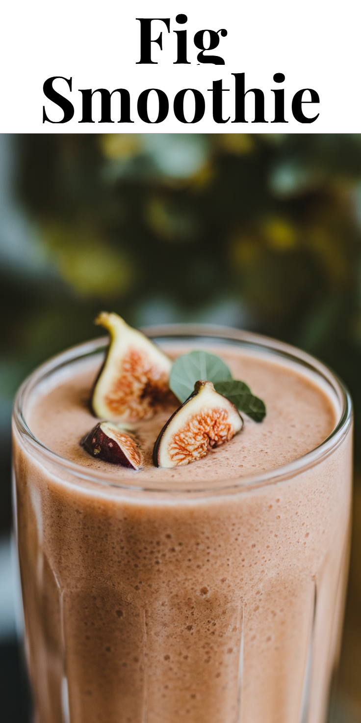 Fig Smoothie Pinterest Pin