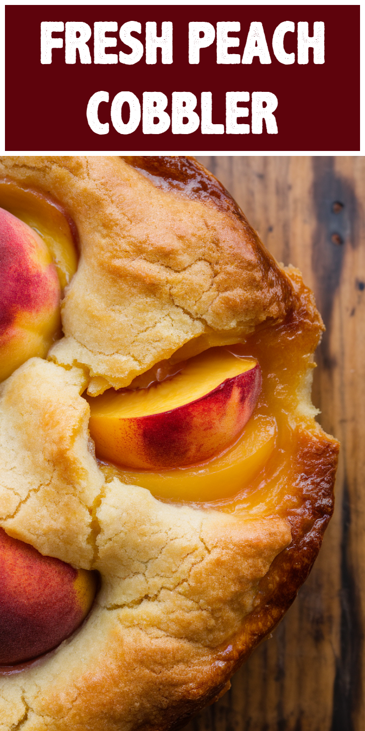 Fresh Peach Cobbler Pinterest Pin