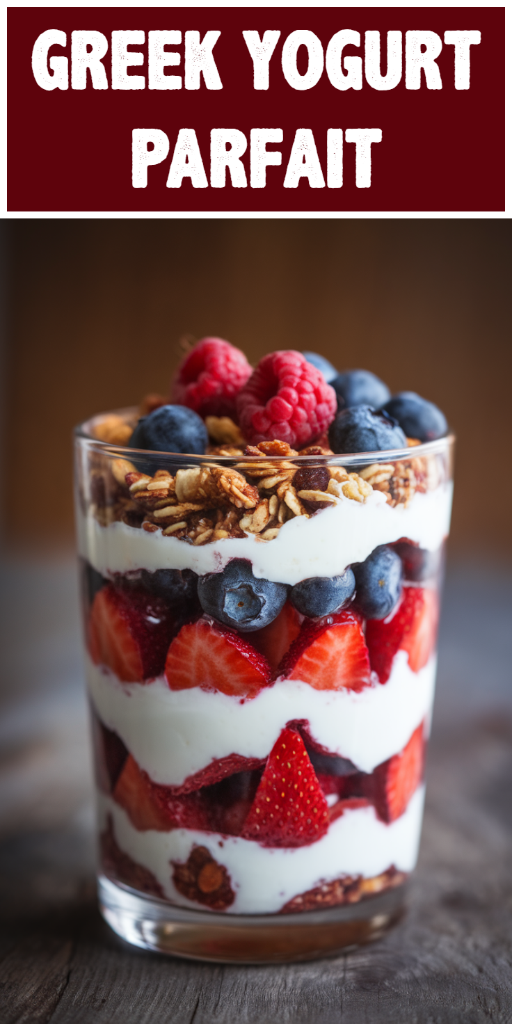 Greek Yogurt Parfait Pinterest Pin