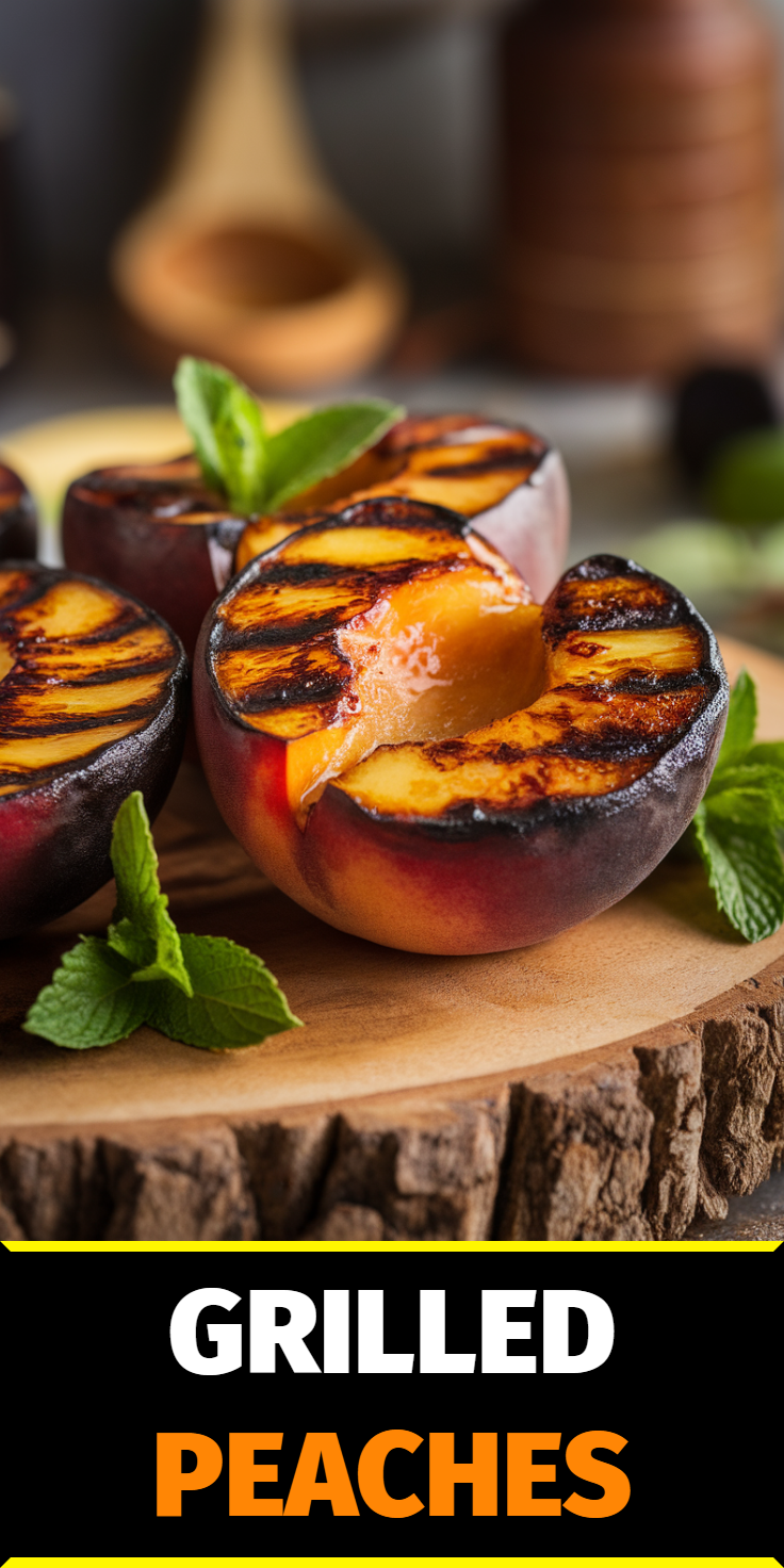 Grilled Peaches Pinterest Pin