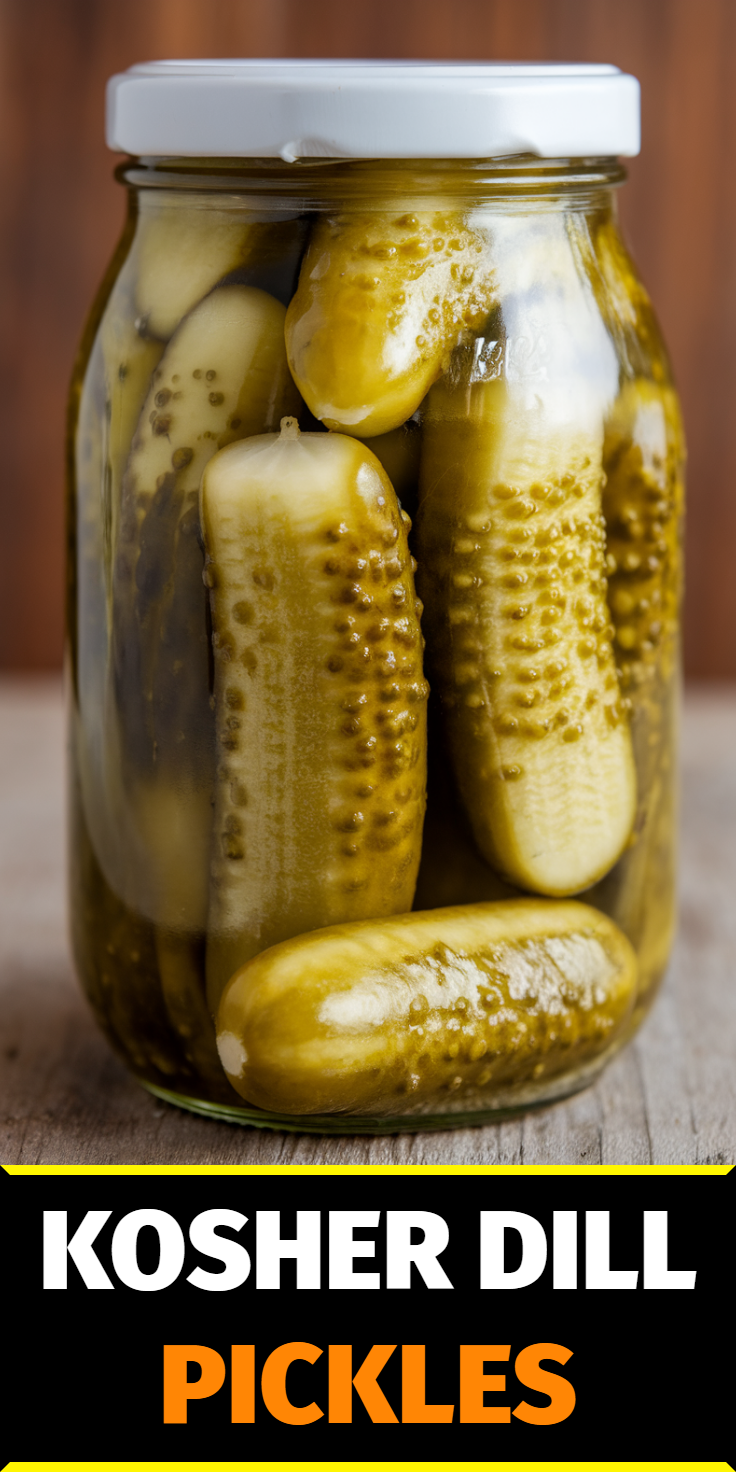 Kosher Dill Pickles Pinterest Pin