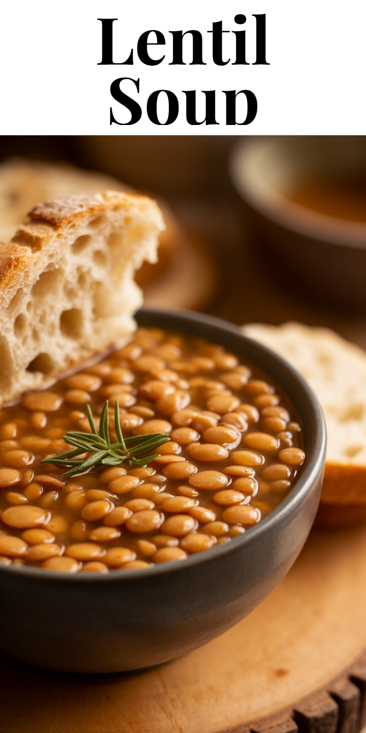 Lentil Soup Pinterest Pin