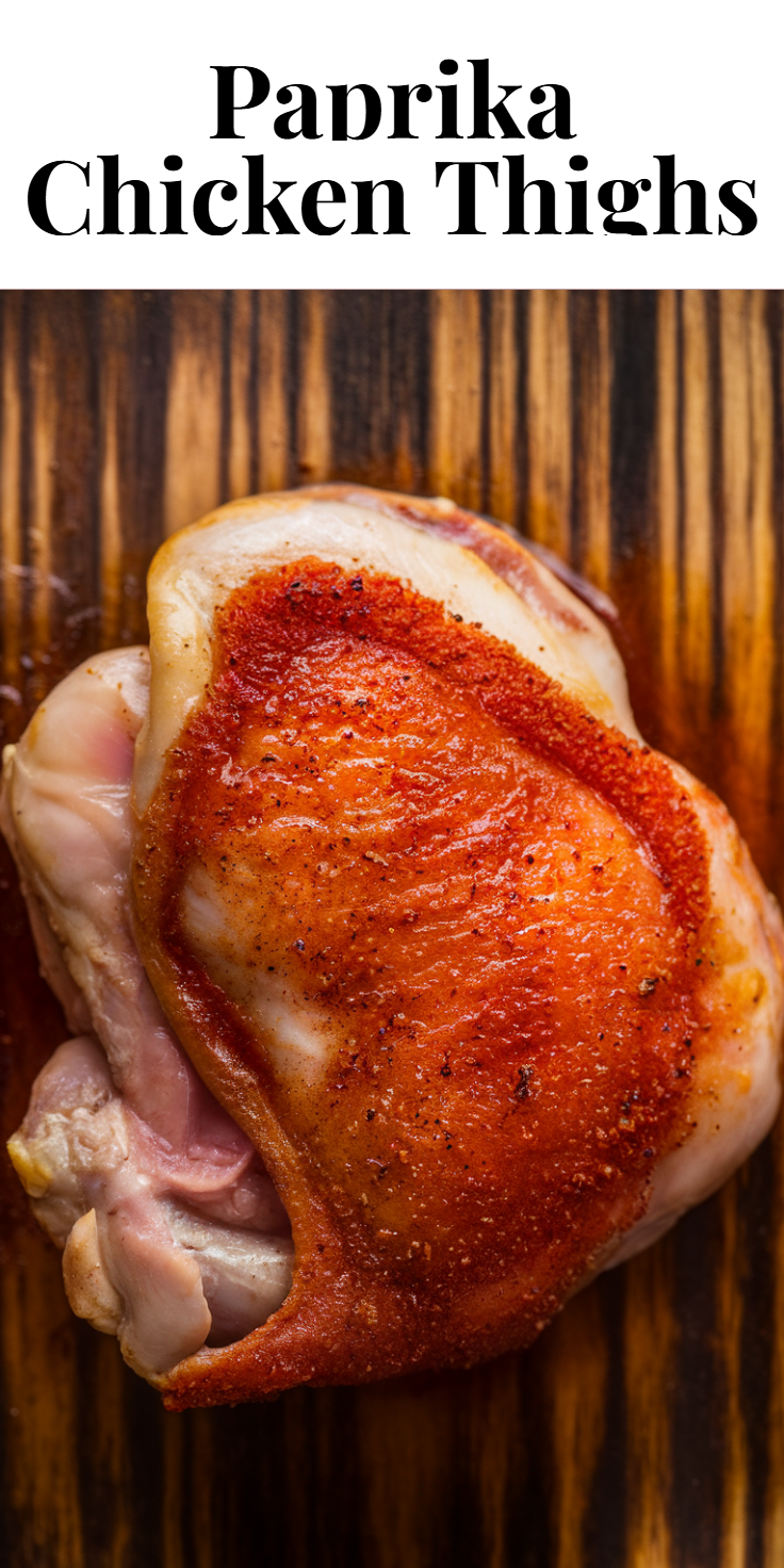 Paprika Chicken Thighs Pinterest Pin