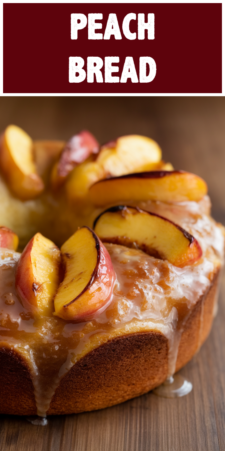 Peach Bread Pinterest Pin