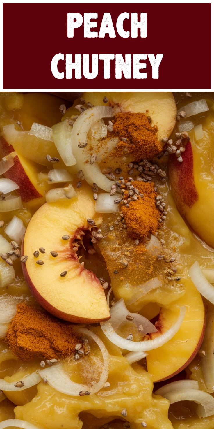 Peach Chutney Pinterest Pin
