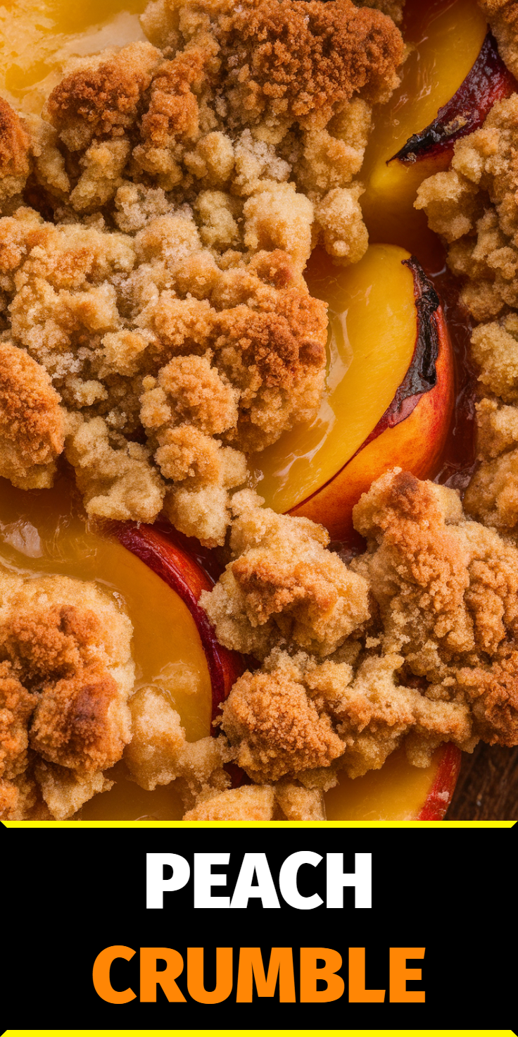 Peach Crumble Pinterest Pin