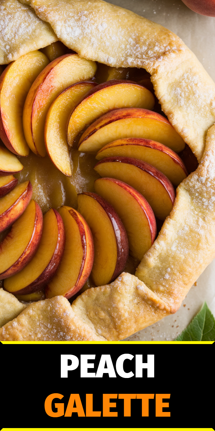 Peach Galette Pinterest Pin