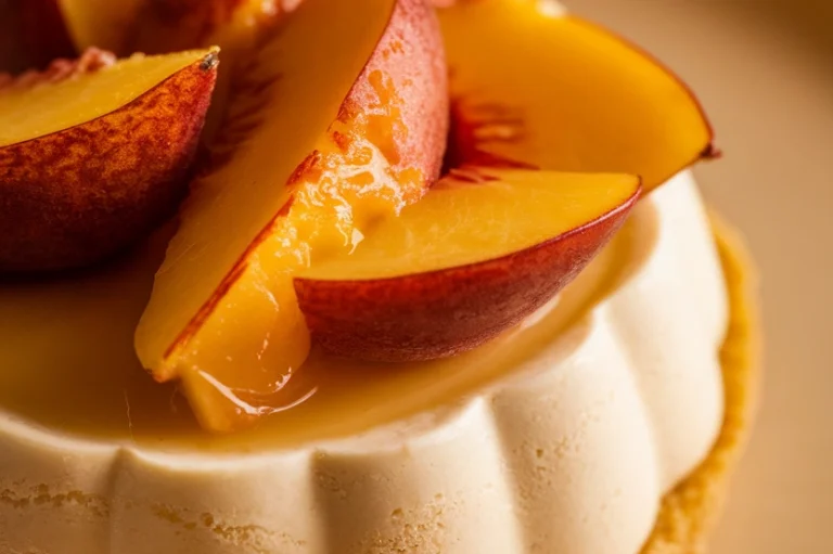 Peach Panna Cotta - Featured Image