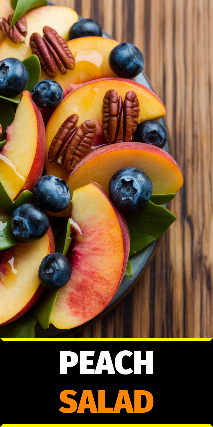 Peach Salad Pinterest Pin