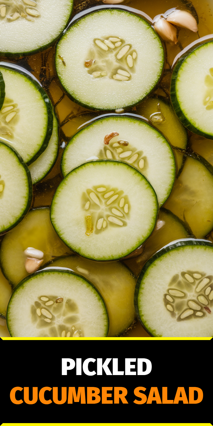Pickled Cucumber Salad Pinterest Pin