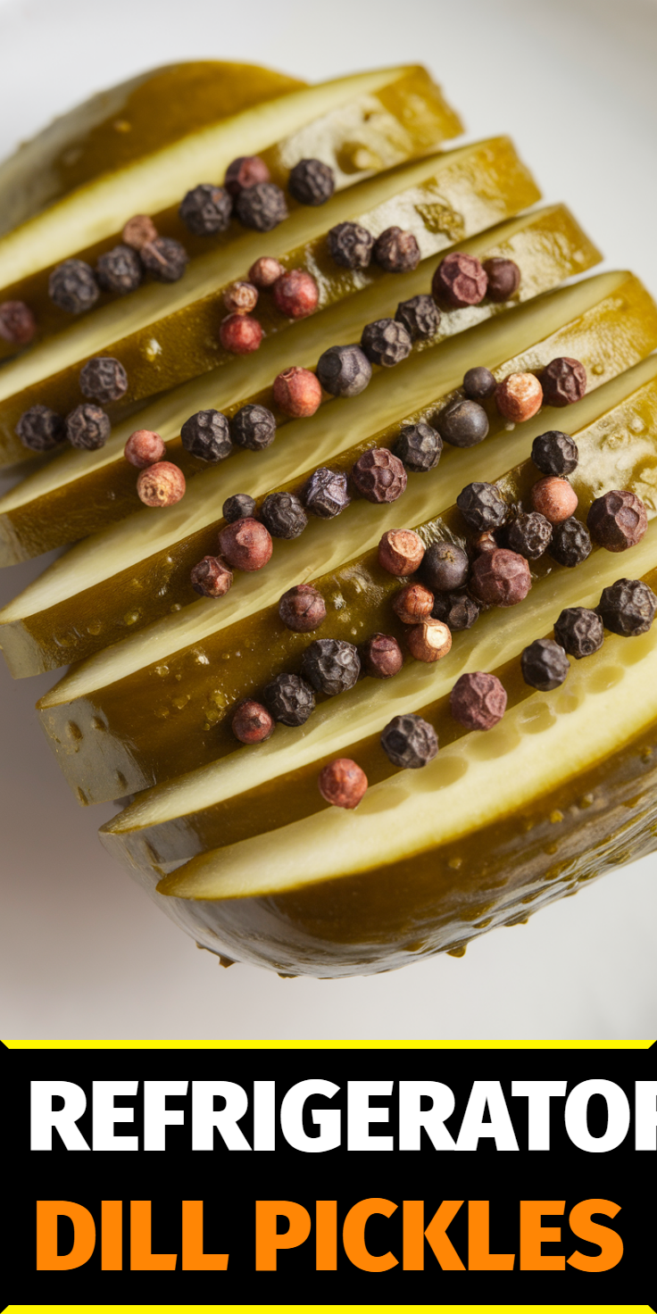 Refrigerator Dill Pickles Pinterest Pin