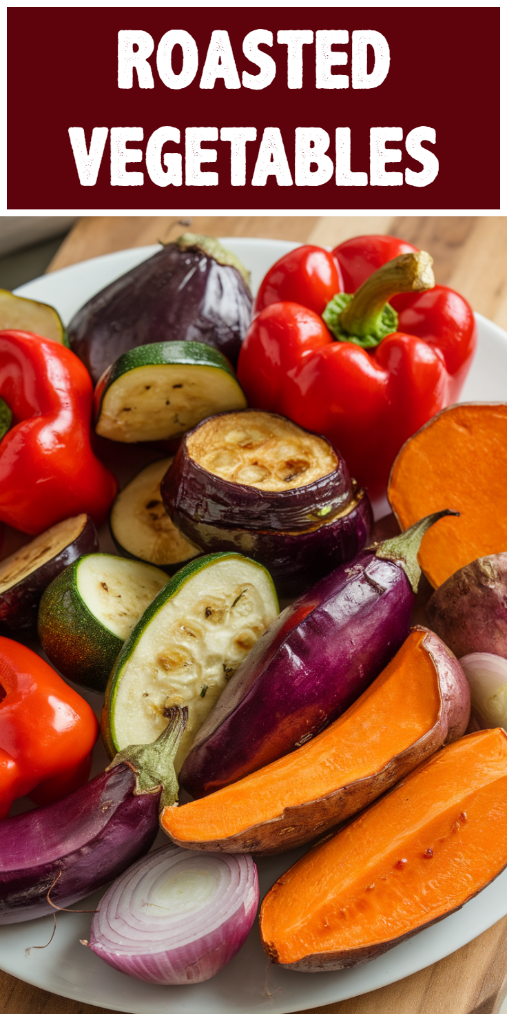 Roasted Vegetables Pinterest Pin