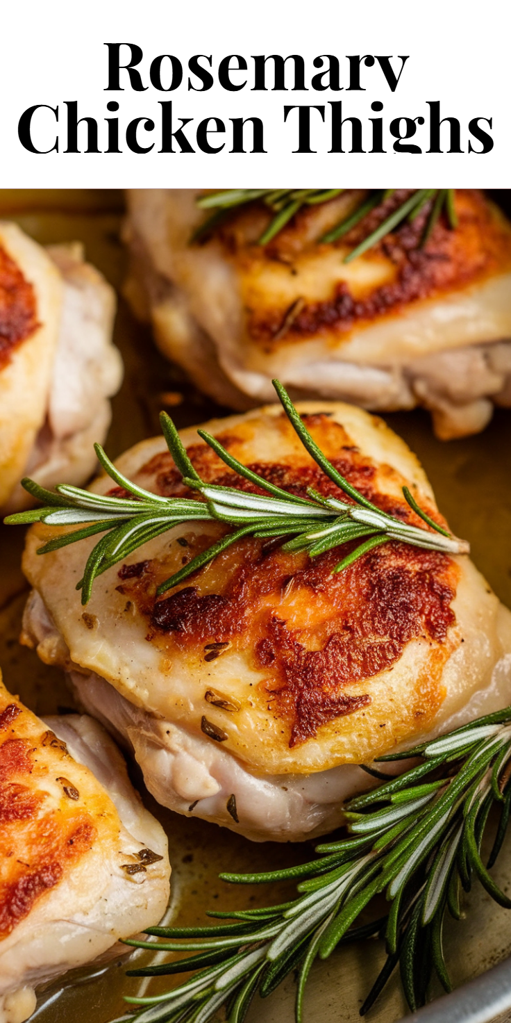 Rosemary Chicken Thighs Pinterest Pin
