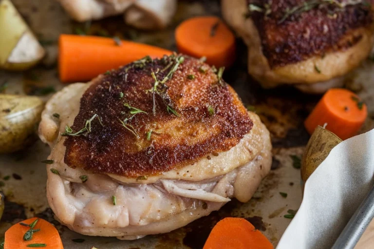 Sheet Pan Chicken Thighs - Featured Image