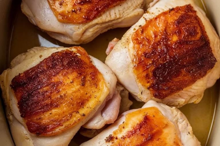 Slow Cooker Chicken Thighs - Featured Image