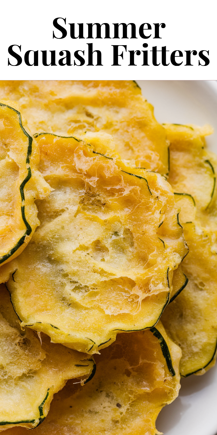 Summer Squash Fritters Pinterest Pin