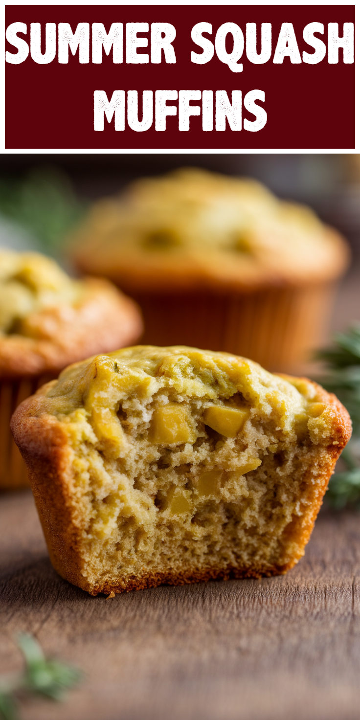 Summer Squash Muffins Pinterest Pin