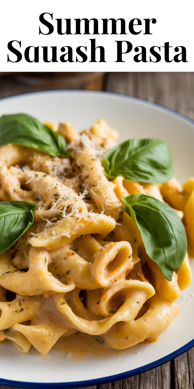 Summer Squash Pasta Pinterest Pin