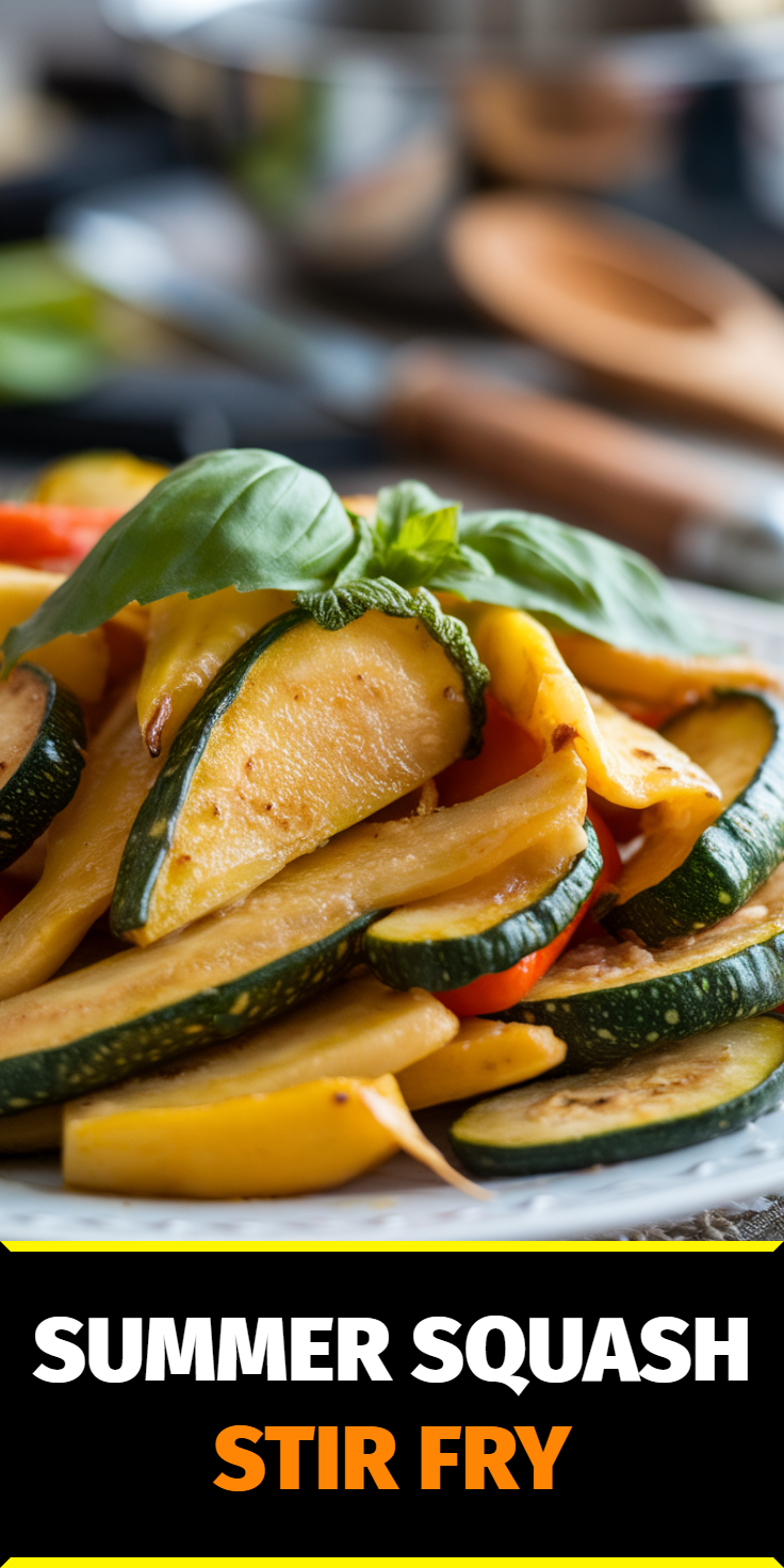 Summer Squash Stir Fry Pinterest Pin