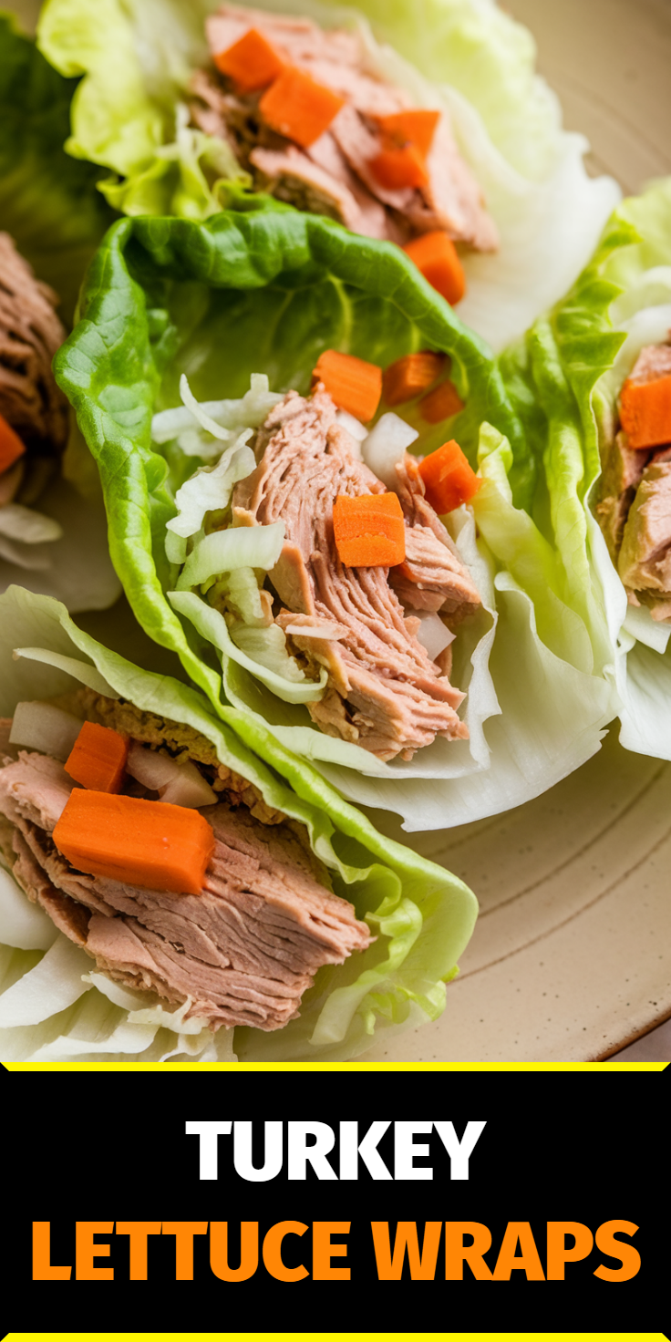 Turkey Lettuce Wraps Pinterest Pin
