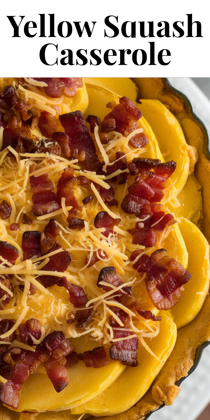 Yellow Squash Casserole Pinterest Pin
