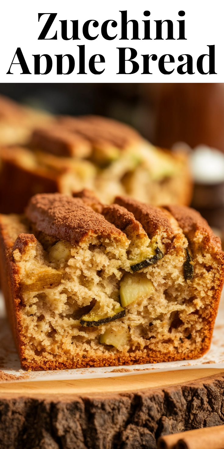 Zucchini Apple Bread Pinterest Pin