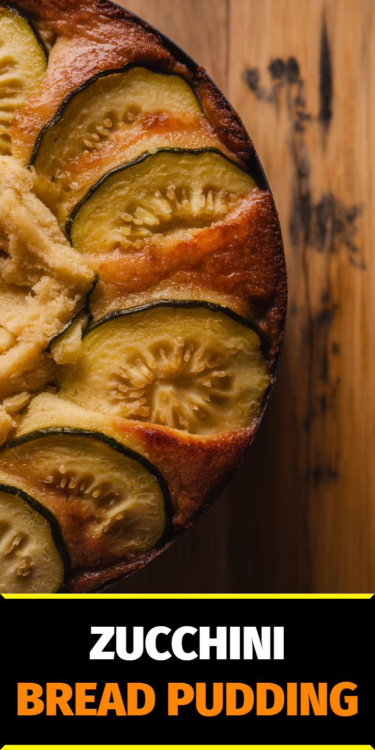 Zucchini Bread Pudding Pinterest Pin