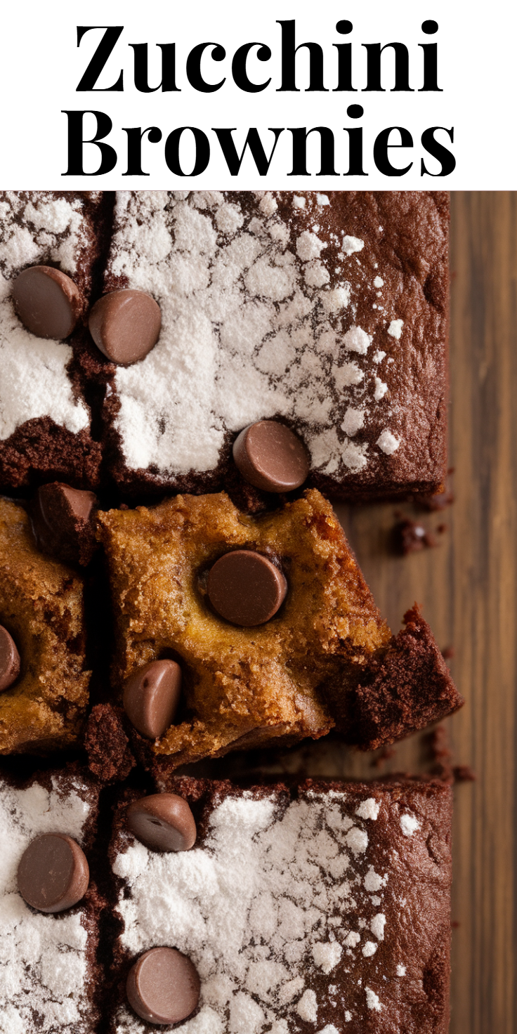 Zucchini Brownies Pinterest Pin