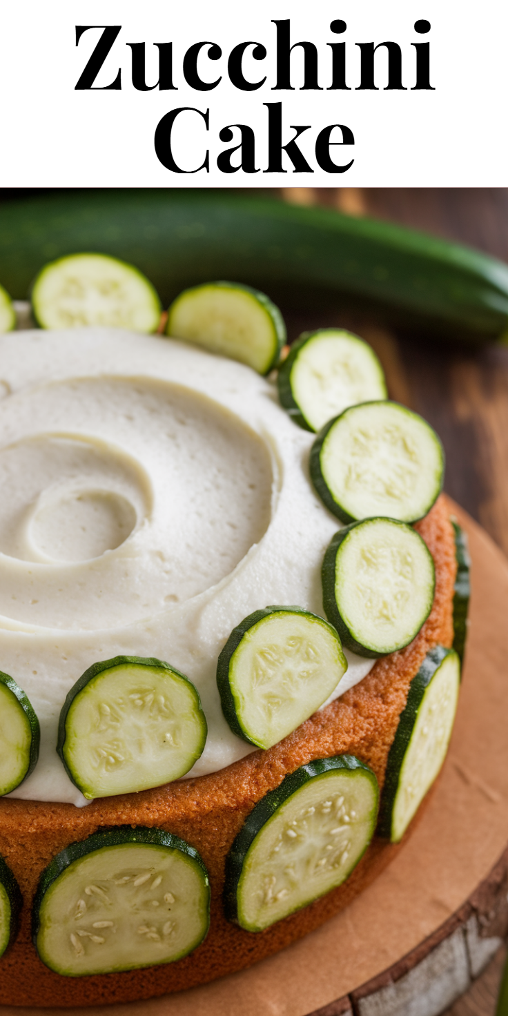 Zucchini Cake Pinterest Pin