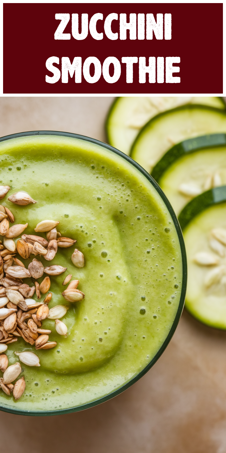 Zucchini Smoothie Pinterest Pin