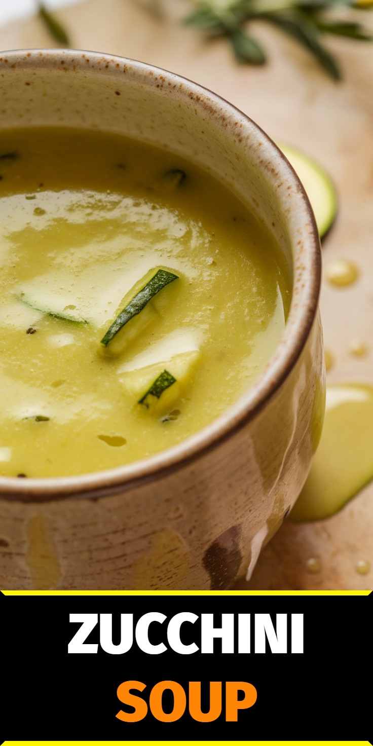 Zucchini Soup Pinterest Pin