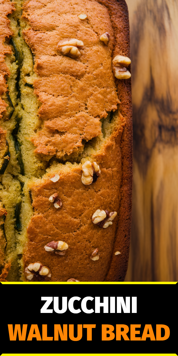 Zucchini Walnut Bread Pinterest Pin