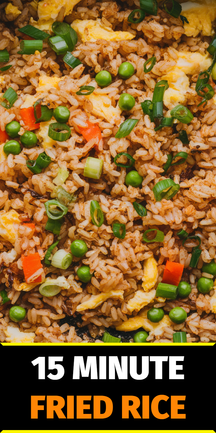 15-Minute Fried Rice Pinterest Pin