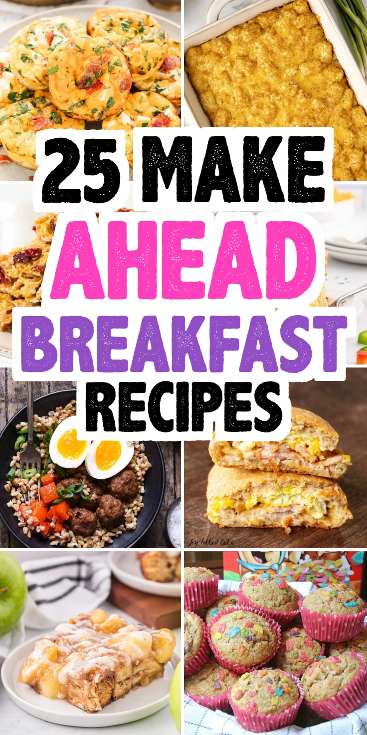 Make ahead breakfast recipes