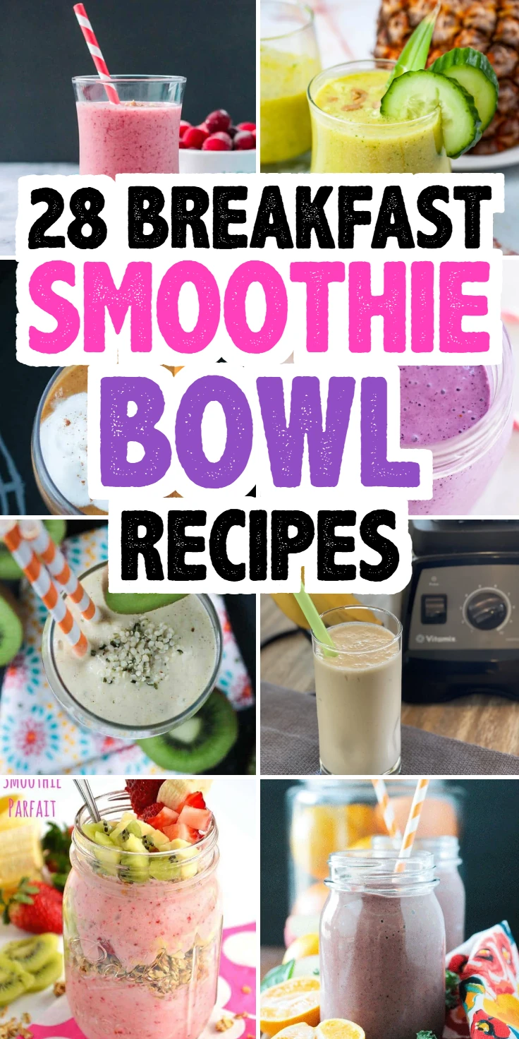 Breakfast smoothie bowl recipes