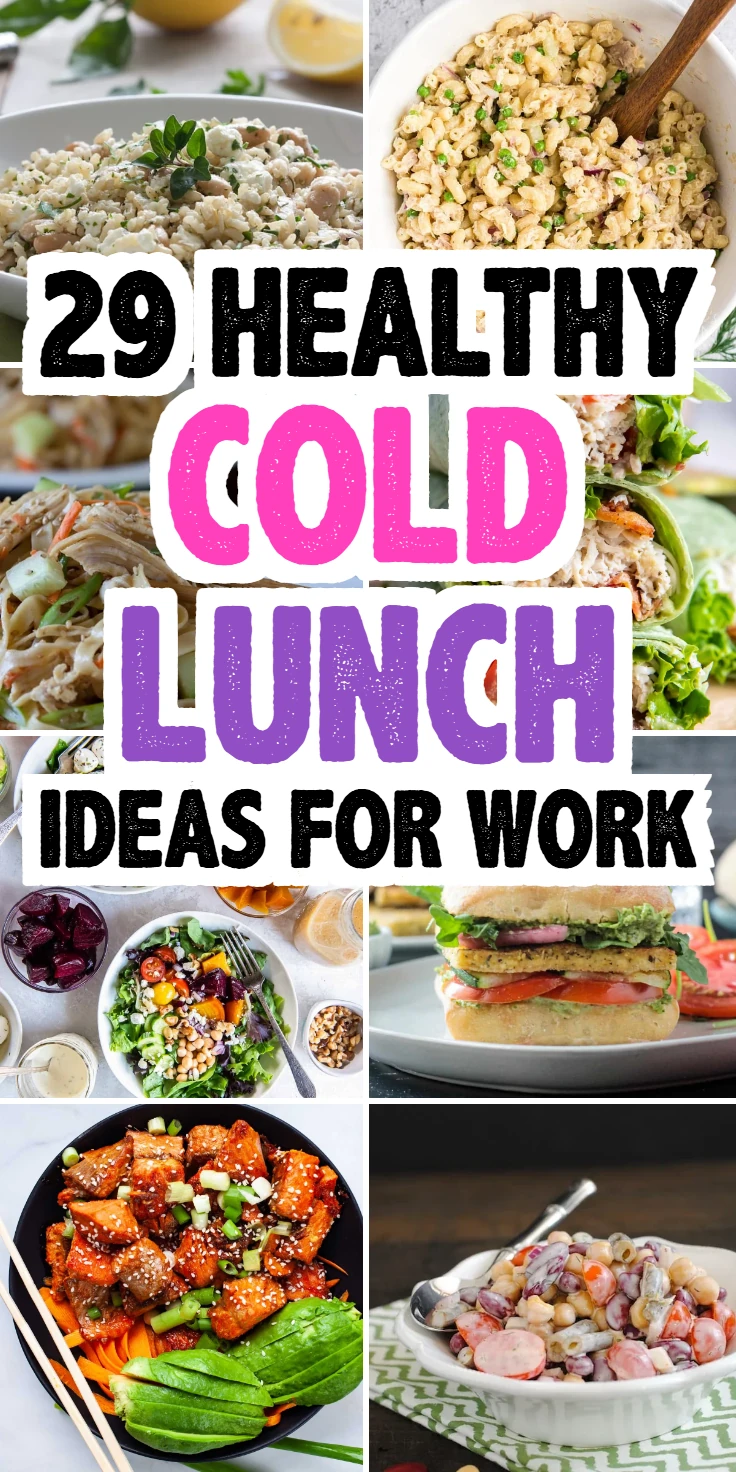 Healthy Cold Lunch Ideas for Work
