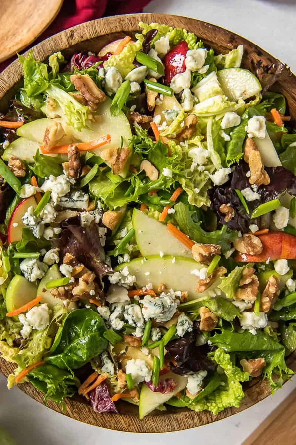 Apple Cabbage Salad with Walnuts and Gorgonzola