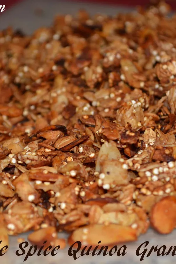 Apple Spice Cinnamon Quinoa Granola
