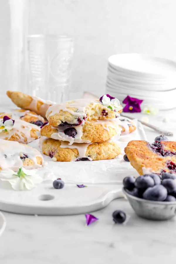 Blueberry White Chocolate Scones