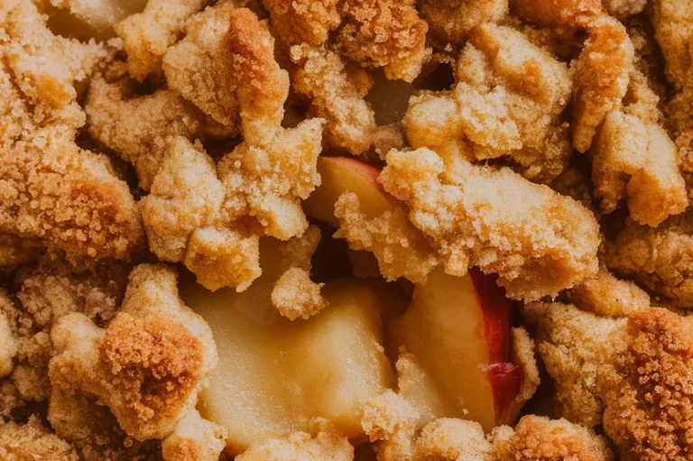 British Toffee Apple Crumble - Featured Image