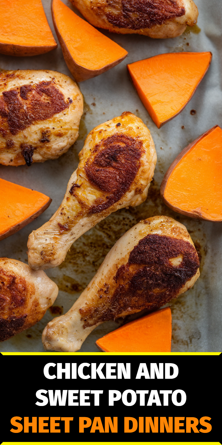 Chicken and Sweet Potato Sheet Pan Dinners Pinterest Pin